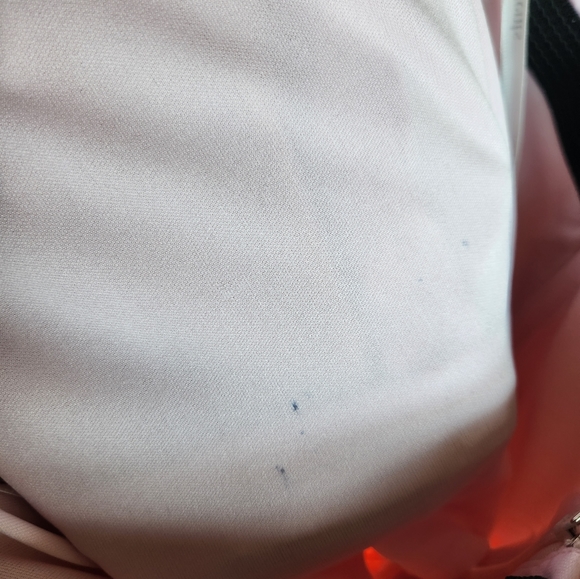 Pale Pink Satin-Like Mini Dress - Picture 5 of 5